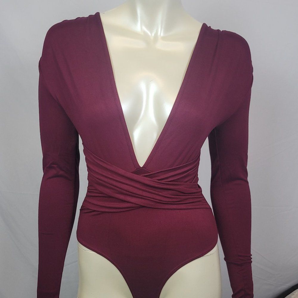 Alicia Bodysuit maroon